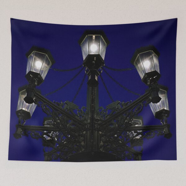 Item preview, Historic Street Lamp at Night in Prague – Urban Elegance designed and sold by RastislavS.