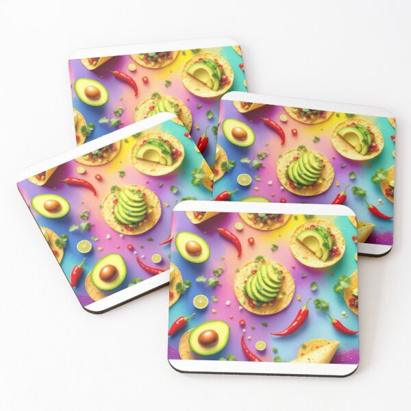Item preview, A vibrant 3D pattern background showcasing delicious tacos and fresh Mexican ingredients, ideal for festive culinary designs, restaurant branding, and food decor. designed and sold by AlwaysHome.
