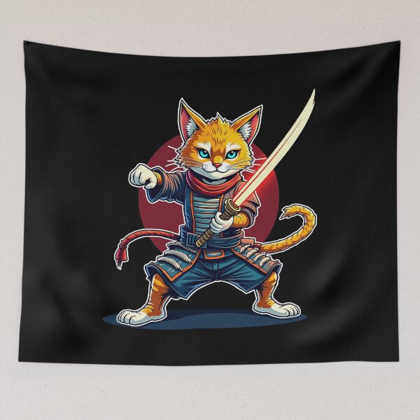 Item preview, Samurai Cat – The fighting cat with a sword designed and sold by Hans-Design.