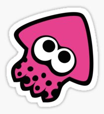 squid (pink) Sticker