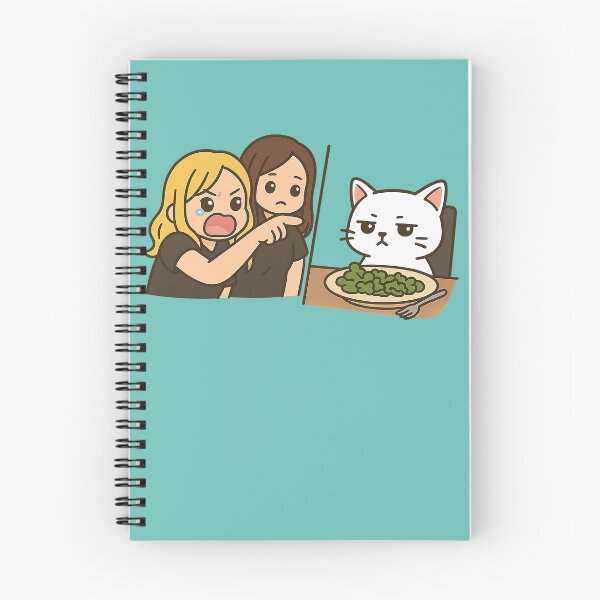 Item preview, Chibi Woman Yelling at Cat Meme – Funny Cute Anime Design designed and sold by SnapLabDesigns.