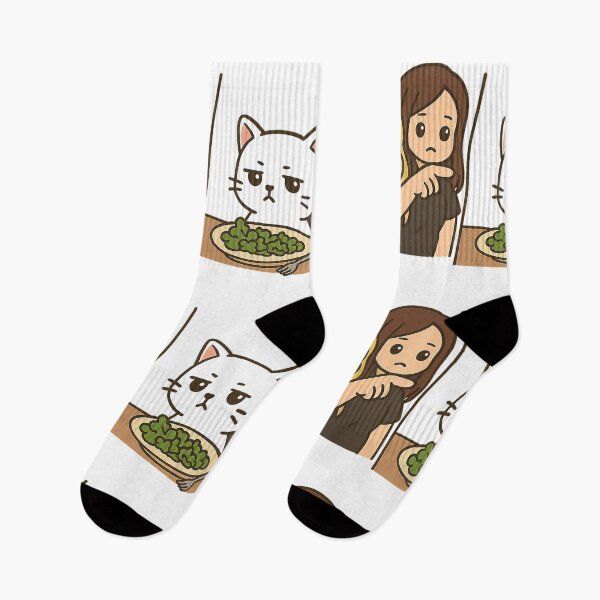 Item preview, Chibi Woman Yelling at Cat Meme – Funny Cute Anime Design designed and sold by SnapLabDesigns.
