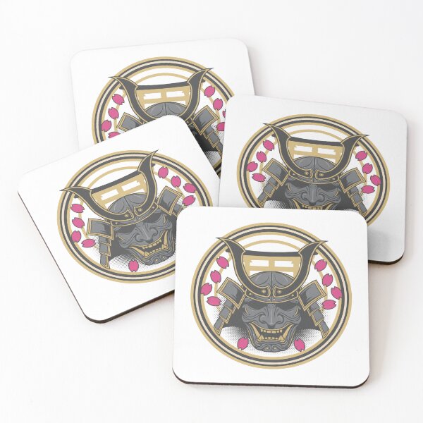 Item preview, Samurai Menpo with Sakura Torii designed and sold by BrightMottoCo.
