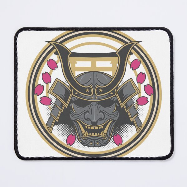 Item preview, Samurai Menpo with Sakura Torii designed and sold by BrightMottoCo.