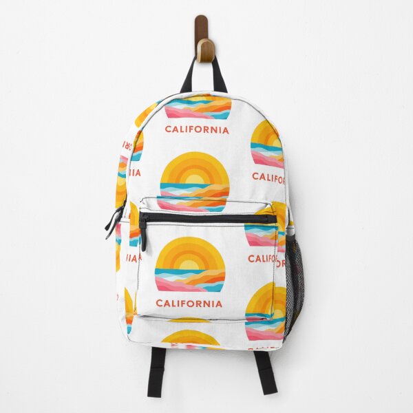 Item preview, California Sunset Waves – Retro Beach & Surf Design designed and sold by BobaBunny76.