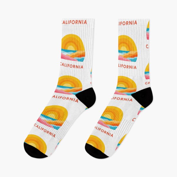 Item preview, California Sunset Waves – Retro Beach & Surf Design designed and sold by BobaBunny76.