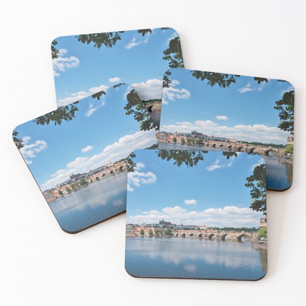 Item preview, Prague Panorama with Charles Bridge and Castle – Vltava River View designed and sold by RastislavS.