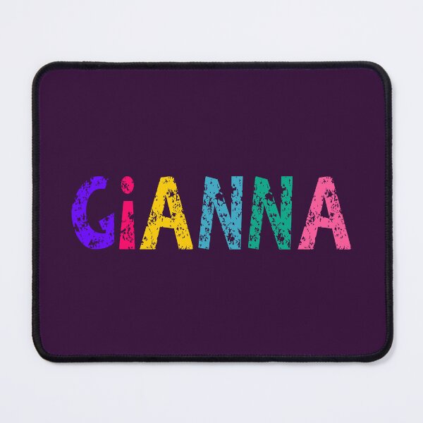 Item preview, Gianna Name Grunge Bright Colors designed and sold by Jeallan Designs.