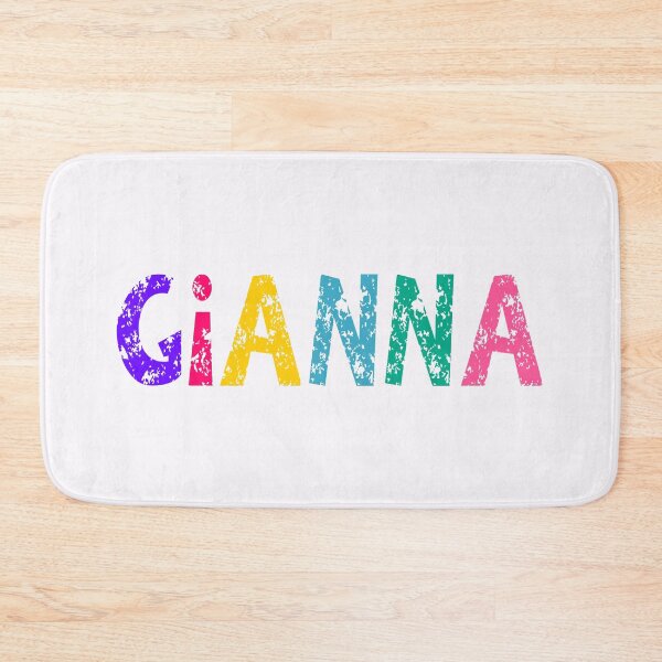 Item preview, Gianna Name Grunge Bright Colors  designed and sold by Jeallan Designs.