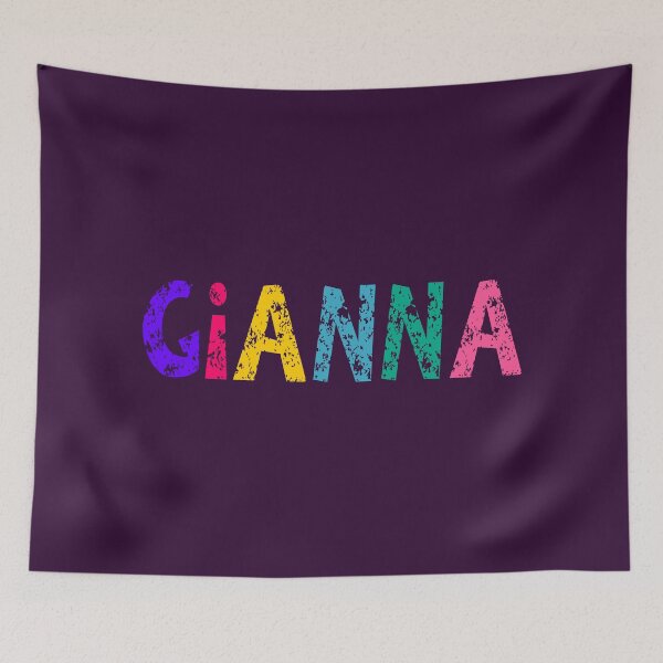 Item preview, Gianna Name Grunge Bright Colors  designed and sold by Jeallan Designs.
