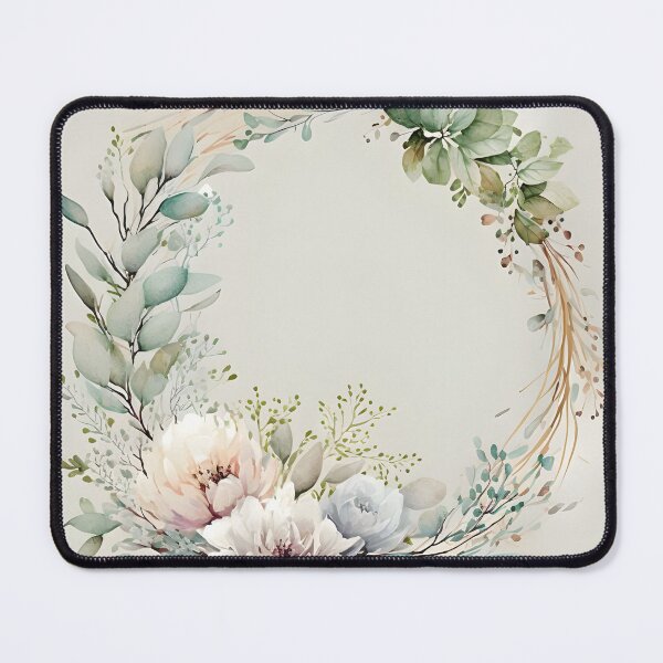 Item preview, Floral botanical watercolor wreath template designed and sold by dvoevnore.