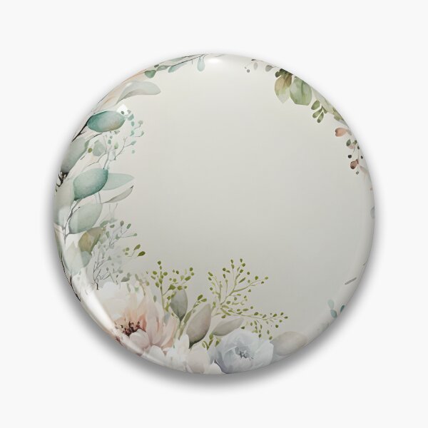 Item preview, Floral botanical watercolor wreath template designed and sold by dvoevnore.