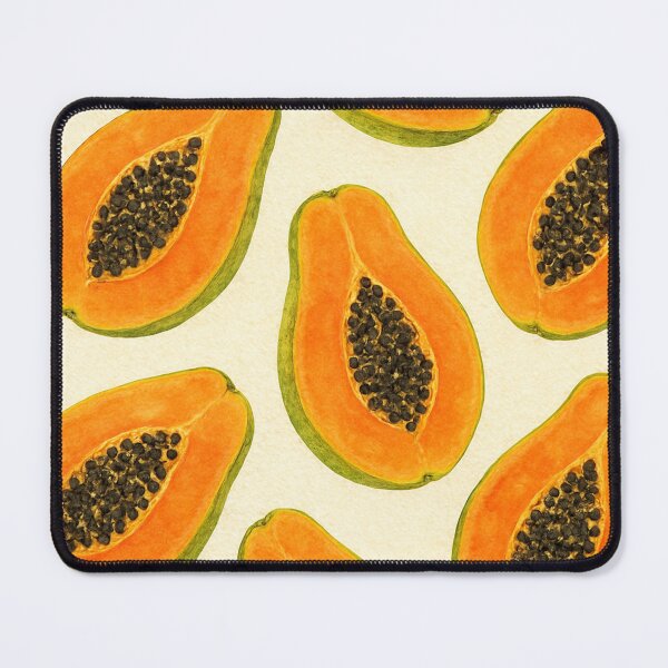 Item preview, Ripe papaya watercolor pattern on texture paper designed and sold by cutsypatterns.