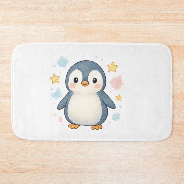 Item preview, Kawaii Penguin Watercolor | Cute Chibi Penguin Illustration | Adorable Animal Design designed and sold by Creative.Shop.