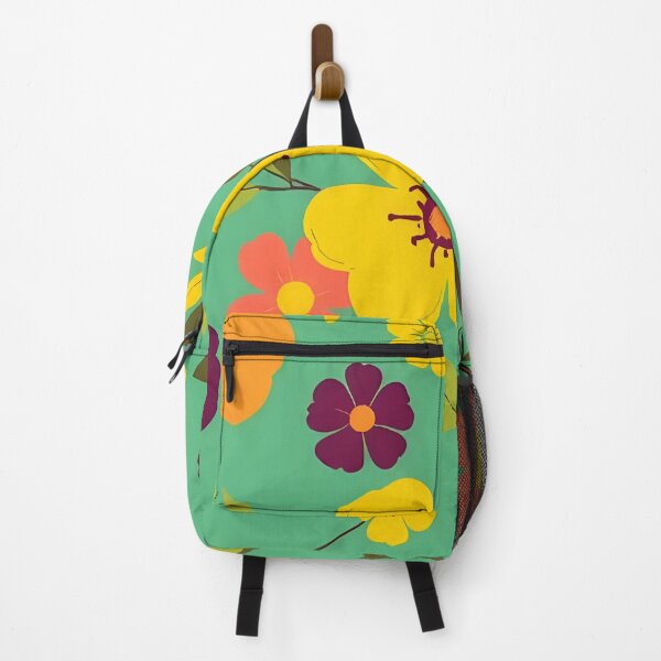 Artikelvorschau, Helles Retro-Blumenmuster mit gelben und orangefarbenen Blumen entworfen und verkauft von SassyArtistry.