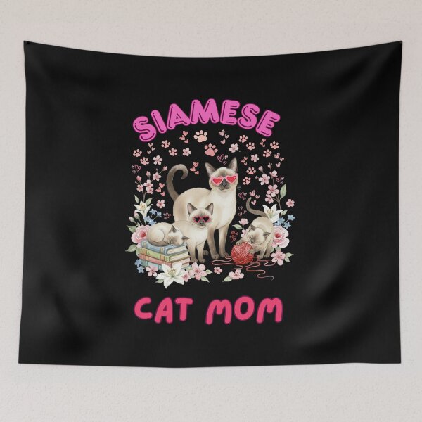 Item preview, Siamese cat mom designed and sold by Fateh-Kro ⭐⭐⭐⭐⭐.