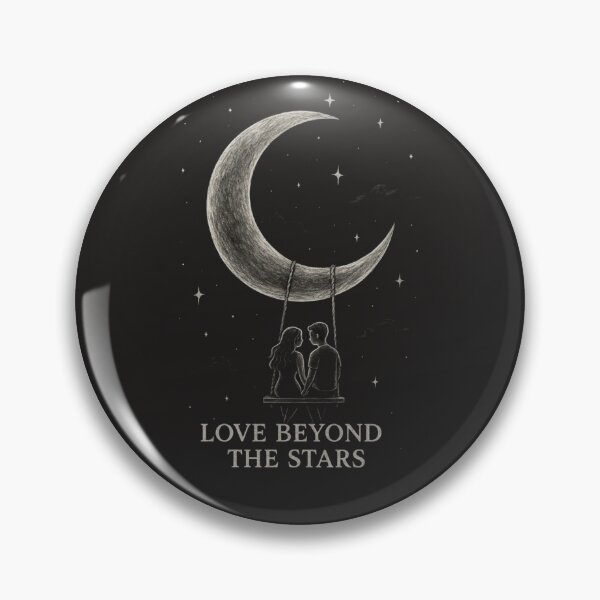 Item preview, Love Beyond the Stars Shirt | Romantic Moon Couple Swing Tee | Minimalist Celestial Romance Design designed and sold by KDesignCrafts.