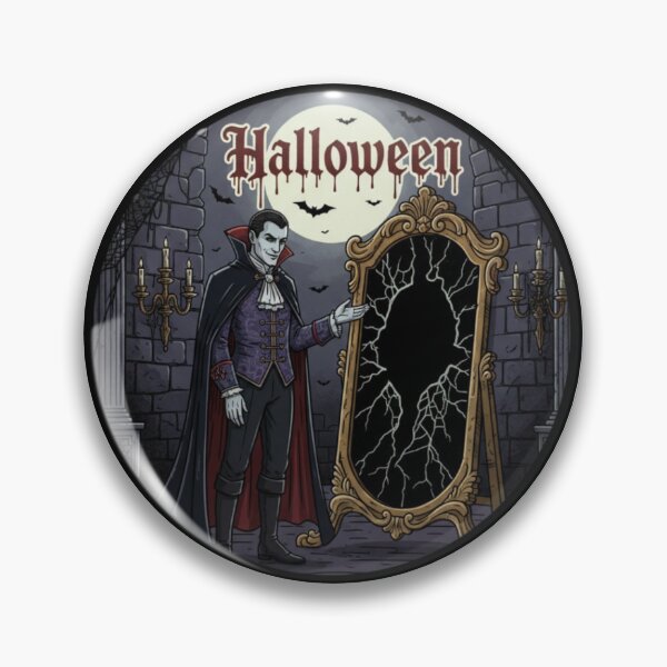 Item preview, Gothic Vampire with Haunted Mirror designed and sold by PrintBreeze.