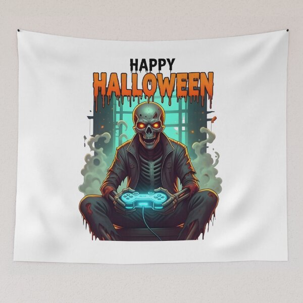 Item preview, halloween skeleton zombie gaming controler designed and sold by Uglyandcute.