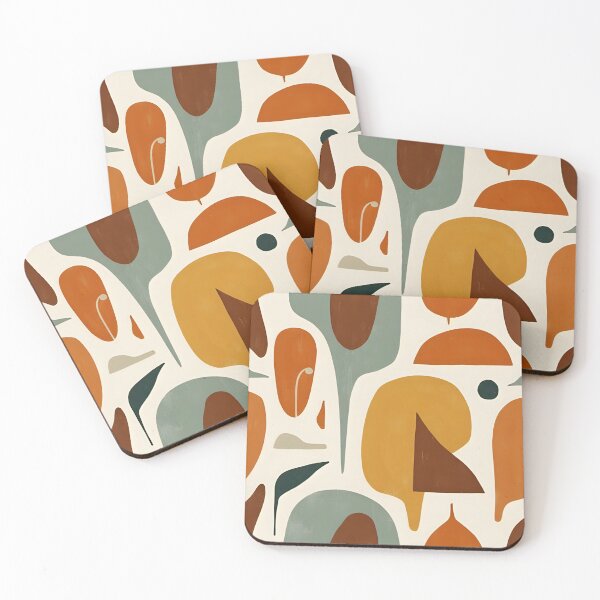 Item preview, Retro Abstract Seamless Pattern – Minimal Earthy Shades designed and sold by isary.