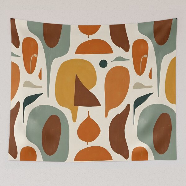 Item preview, Retro Abstract Seamless Pattern – Minimal Earthy Shades designed and sold by isary.