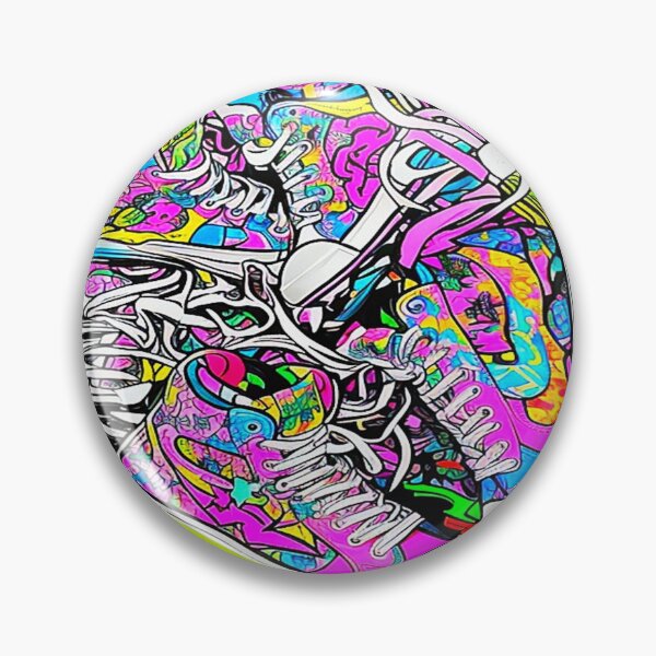 Item preview, Vibrant Chaos of Colorful Sneakers. designed and sold by Alexzonartshop.