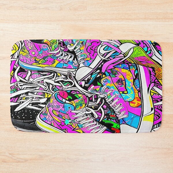 Item preview, Vibrant Chaos of Colorful Sneakers. designed and sold by Alexzonartshop.