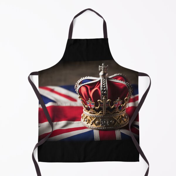 Item preview, UK Royal Crown on Great Britain flag background designed and sold by dvoevnore.