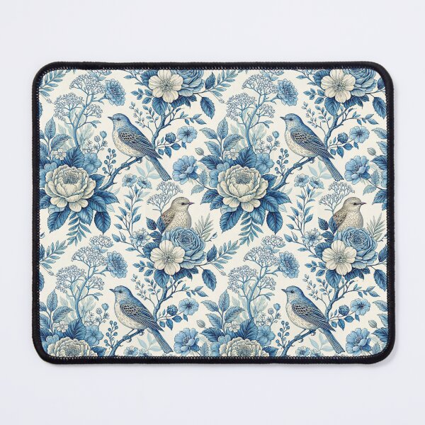 Item preview, Foral pattern Toile de Jouy designed and sold by Creative Line Prints.