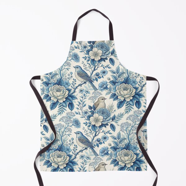 Item preview, Foral pattern Toile de Jouy designed and sold by Creative Line Prints.