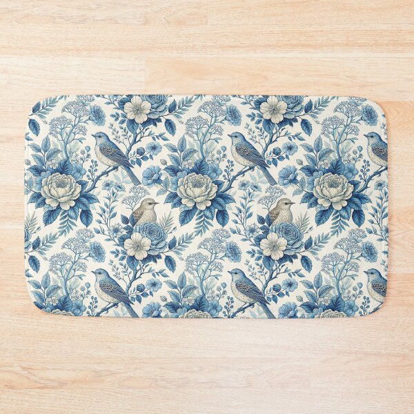 Item preview, Foral pattern Toile de Jouy designed and sold by Creative Line Prints.