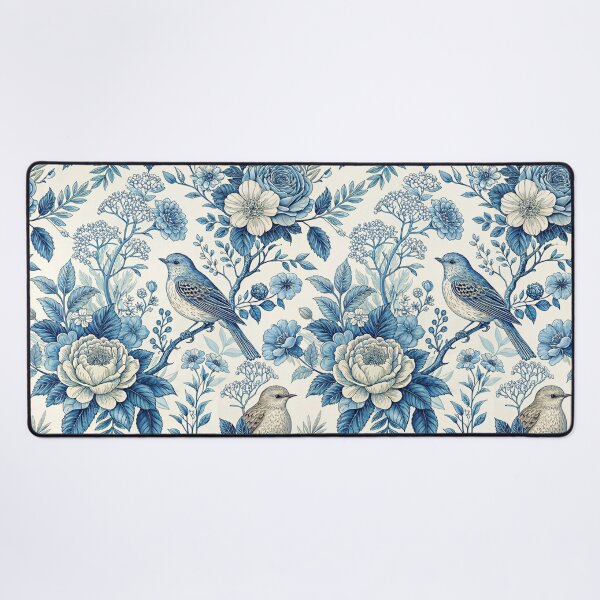 Item preview, Foral pattern Toile de Jouy designed and sold by Creative Line Prints.