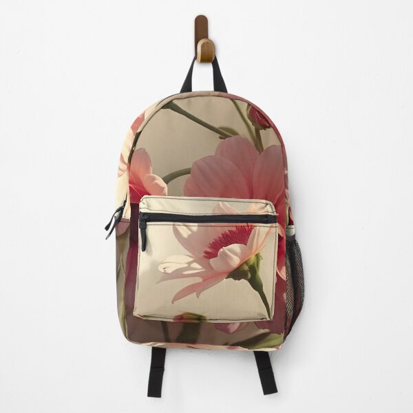 Artikelvorschau, Rosa und weiße Blumen in warmer Sonnenlichtästhetik entworfen und verkauft von SassyArtistry.