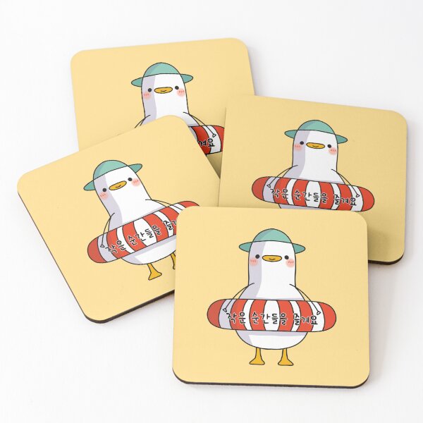 Item preview, Kawaii Summer Duck – Cute Lifebuoy Vibes & Korean Quote designed and sold by Kimchi-style-.