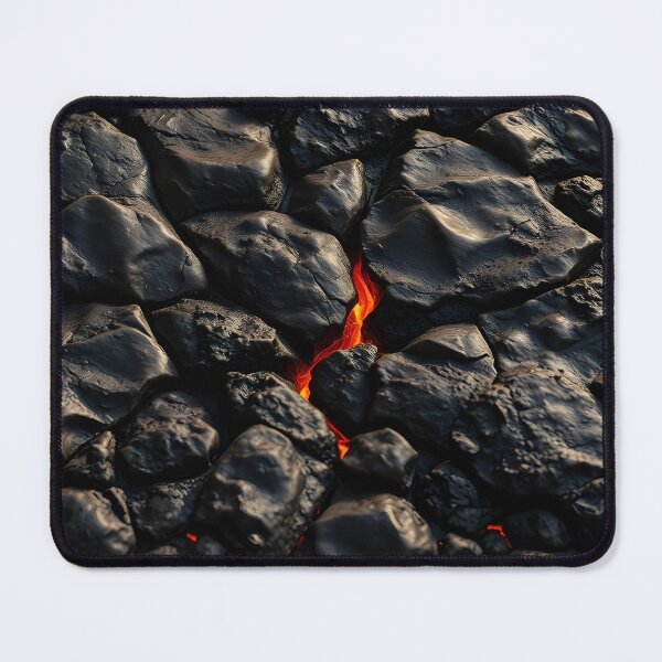 Item preview, Dark Lava Rocks with Glowing Red Cracks Texture designed and sold by SassyArtistry.