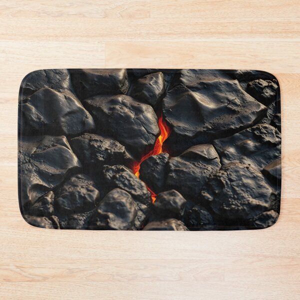 Item preview, Dark Lava Rocks with Glowing Red Cracks Texture designed and sold by SassyArtistry.