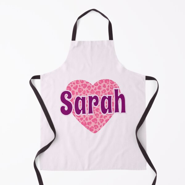 Item preview, Sarah Name Pink Leopard Heart  designed and sold by Jeallan Designs.
