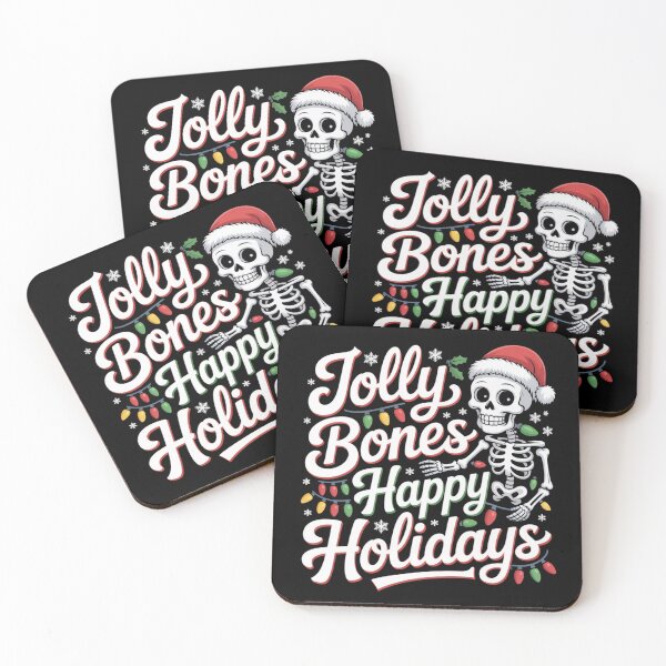 Item preview, Jolly Bones Happy Holidays Funny Osteopathy Christmas Design designed and sold by osteopath shop.