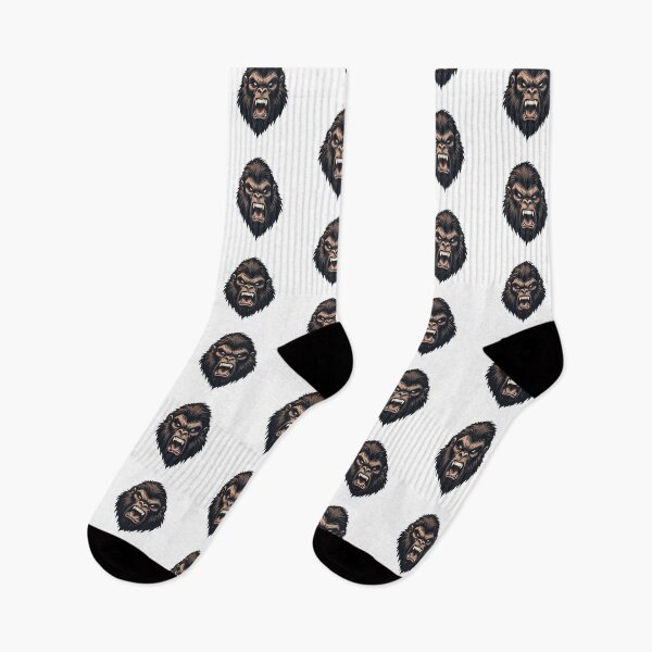 Item preview, Bigfoot Angry Face Logo | Fierce Sasquatch Cryptid Design designed and sold by DDL-Designs.