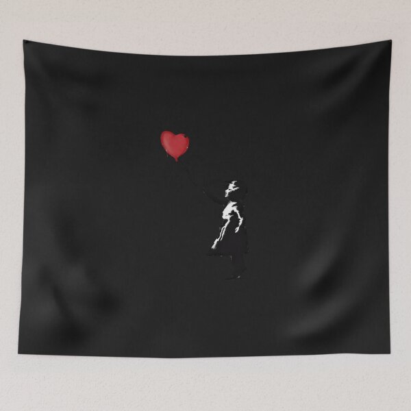 Item preview, Banksy Girl With Heart Balloon Graffiti Street Art Balloon Girl Hd High Quality Online Store designed and sold by miriambethsvx.