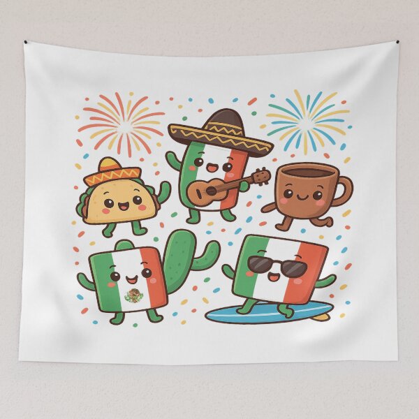 Item preview, Kawaii Fiesta of Mexican Pride designed and sold by Globalcitytees.