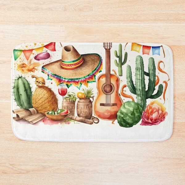 Item preview, Mexican holiday Cinco de Mayo pattern background designed and sold by dvoevnore.