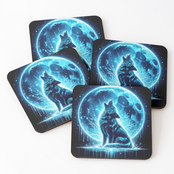 Item preview, ' A Celestial Dream: Wolf of the Night' designed and sold by LittlePaws2.