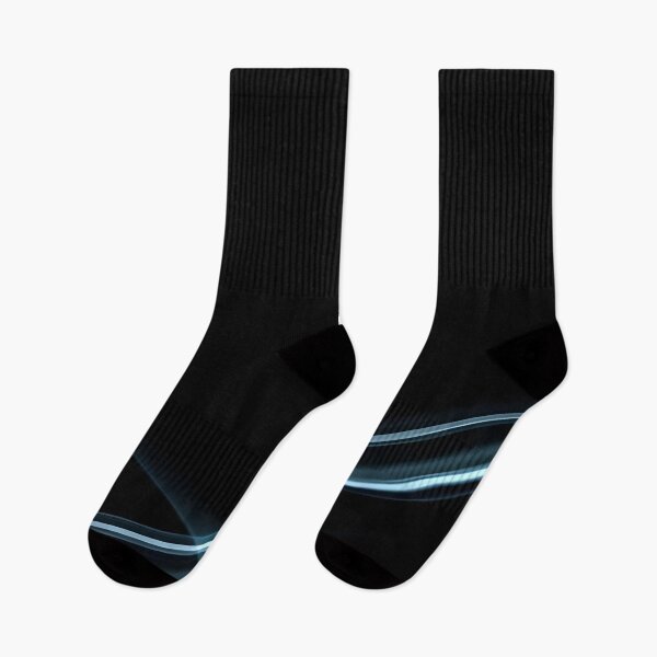 Item preview, Black Background with Blue Light Wave designed and sold by SassyArtistry.