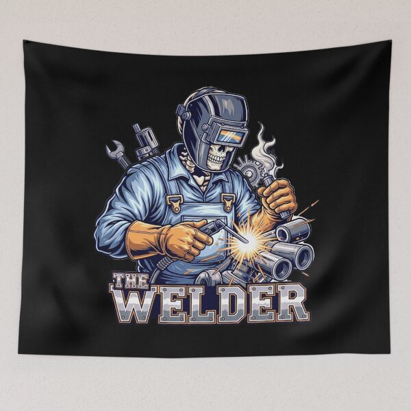 Item preview, Welding Skeleton Metal Worker, Cool Metal Welding Skull Design designed and sold by Teetreasure2.