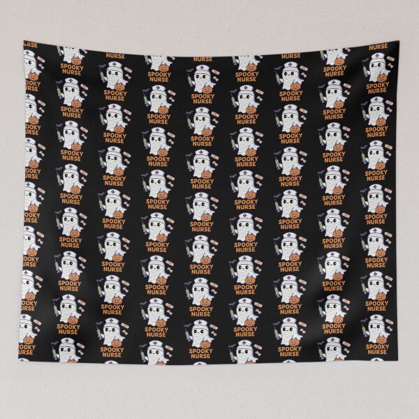 Item preview, Spooky Nurse Halloween Ghost – Cute Scary Nurse Design for Kids designed and sold by EuropeanPrints.
