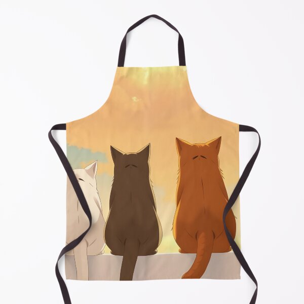 Item preview, Cute Cats Watching Sunset in Orange Sky designed and sold by SassyArtistry.