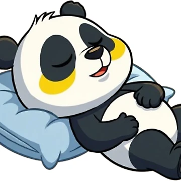 Artwork thumbnail, sleeping panda by PP&RAINBOW SHOP