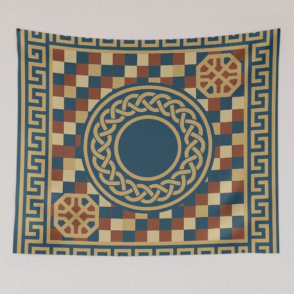 Item preview, Mediterranean Checker with Guilloche Ring designed and sold by straydog89.