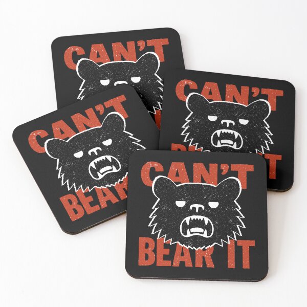 Item preview, Can’t Bear It – Angry Bear Pun designed and sold by Dazzlement.
